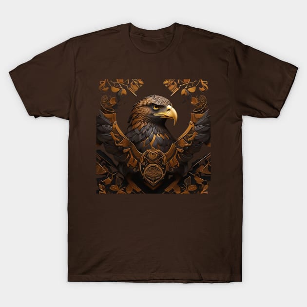 Eagle Portrait T-Shirt by likbatonboot